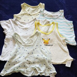 肌着インナー4枚・肌着シャツ1枚セット