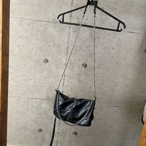 ZARAザラ チェーンバッグ 黒 レザー風