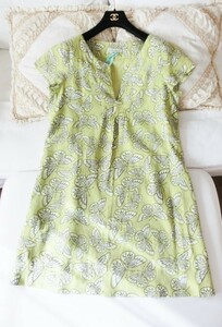 【大きいサイズ】Laura Ashley ローラアシュレイ◆バタフライプリント ワンピース◆１３号 程度（UK14）【クリーニング済】