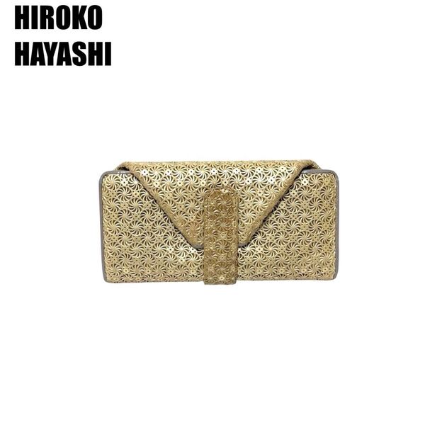HIROKO HAYASHI ヒロコハヤシ ジラソーレ 長財布 ゴールド系