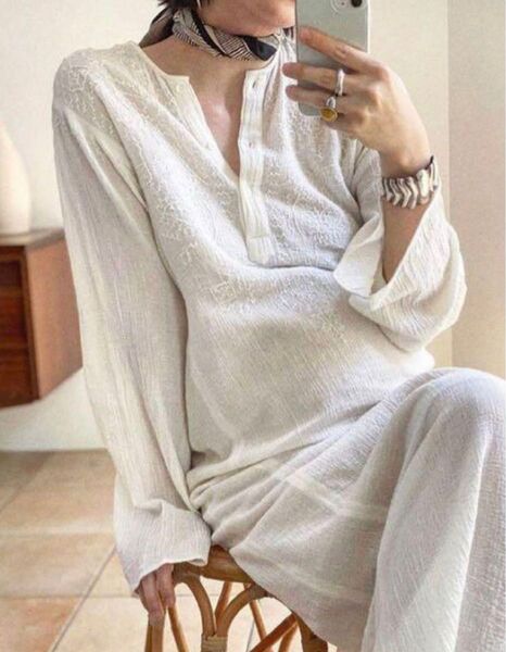 早い者勝ち【美品】TODAYFUL Embroidery Gauze Dress トゥデェイフル 吉田怜香 ワンピース