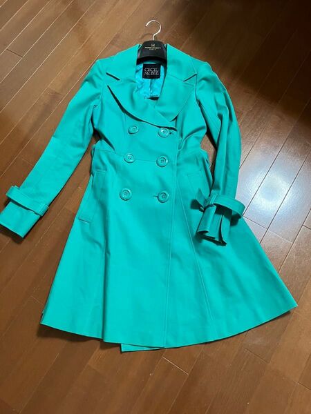 CECIL McBEE 春トレンチコート エメラルドグリーンS〜M