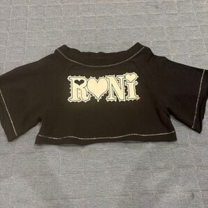 RONI 半袖クロップドトップス 100 キラキラロゴ