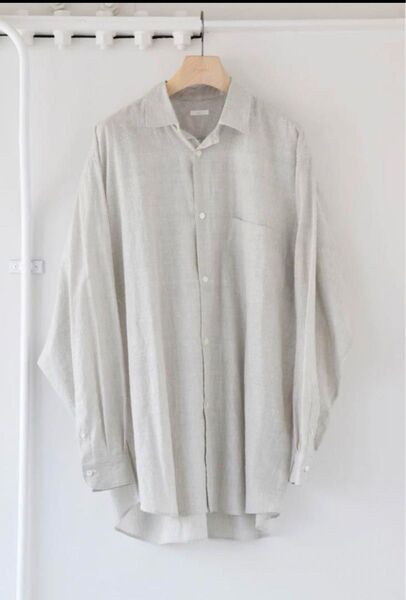 新品 comoli KHADIコットン コモリシャツ STRIPE 2