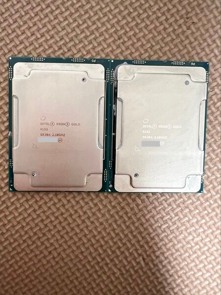 Intel Xeon Gold 6152 SR3B4 2.10GHz 2個セット