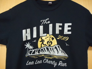 即決　ハワイ　Hi Life　ランニング　イベント2019’　Ｔシャツ　黒色　Ｓ　LeaLea Charity Run