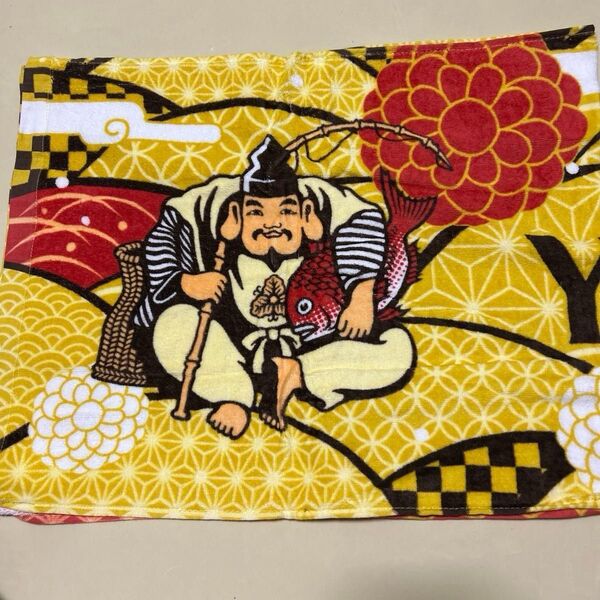YEBISUビール premium タオル えびす様 赤富士 鶴 100×40cm