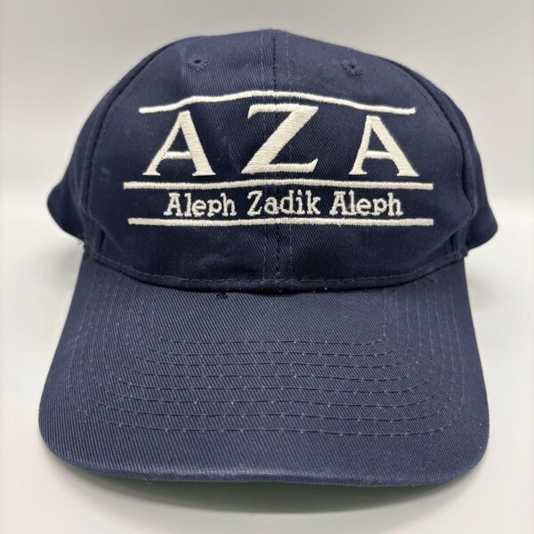 90s~ ヴィンテージ AZA ユダヤ人 青少年団体 歴史団体 刺繍ワッペンロゴ ベースボールキャップ スナップバック 6パネル