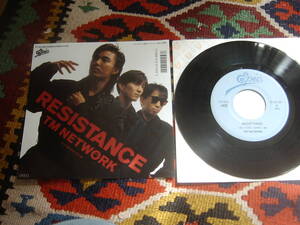 80's TM NETWORK (7inch)/ Resistance / Come Back To Asia 07・5H-399 Epic 1988年 TV『痛快!ロックンロール通り』主題歌