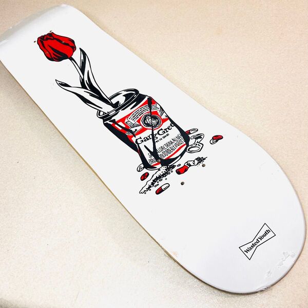 WASTED YOUTH VERDY FLOWER CAN SKATE DECK