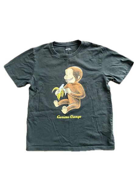 graniph グラニフ おさるのジョージ Tシャツ 半袖 SSサイズ キッズ レディース
