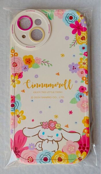 シナモロール iPhone 15 plus スマホケース 花柄 新品未開封 サンリオ SANRIO