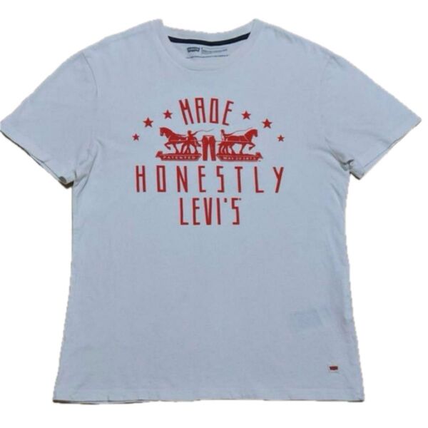 Levi's Tシャツ MADE HONESTLY ロゴ オフホワイト