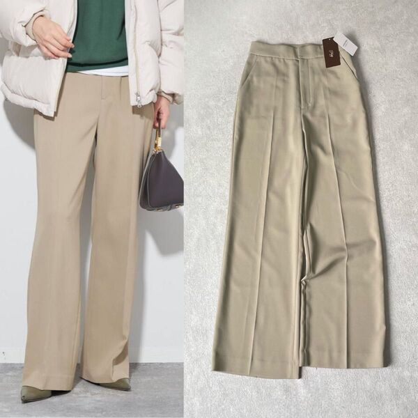 新品 【2023AW】plage beautiful スラックス 34 パンツ カーキ