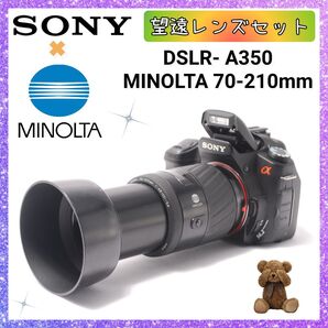 ★即購入1000円OFF★ ソニー SONY α350 × ミノルタ 望遠レンズセット MINOLTA AF 70-210mm