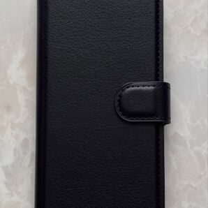 GalaxyS24 ブラック 黒色人気商品!シンプルレザー手帳型ケース