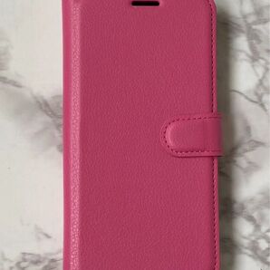 GalaxyS24 マゼンタ人気商品!シンプルレザー手帳型ケース