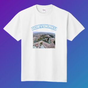 Tシャツ 五稜郭の桜景色 Mサイズ