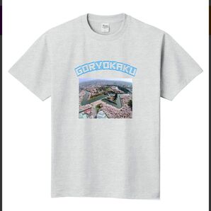 Tシャツ 五稜郭の桜景色 Mサイズ