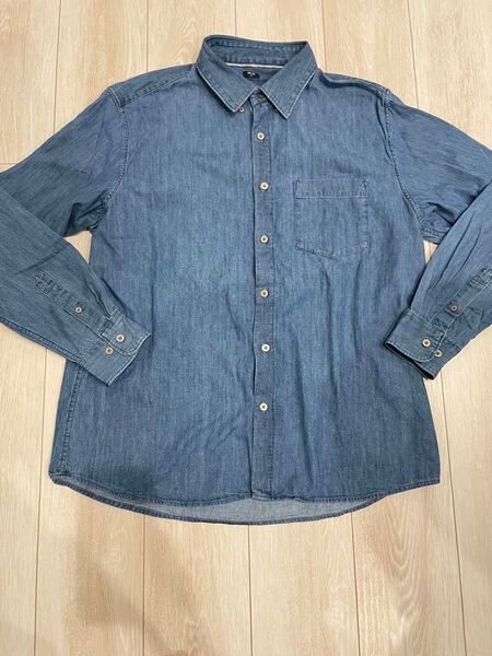 UNIQLO デニムシャツ 長袖シャツ XL