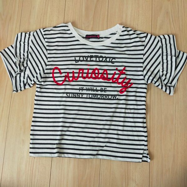 LOVE TOXIC ボーダーTシャツ キッズS(140)