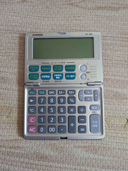 【ジャンク品】CASIO 金融電卓 BF-480