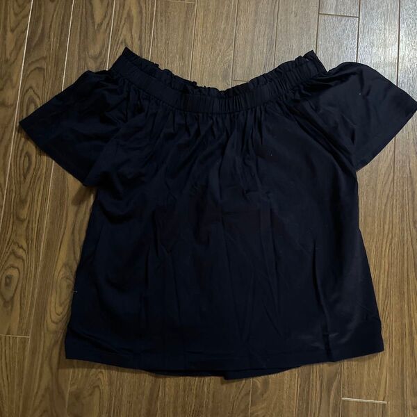 アーバンリサーチ items 半袖 カットソー Tシャツ 綿 トップス F 紺 オフショル(中古美品)
