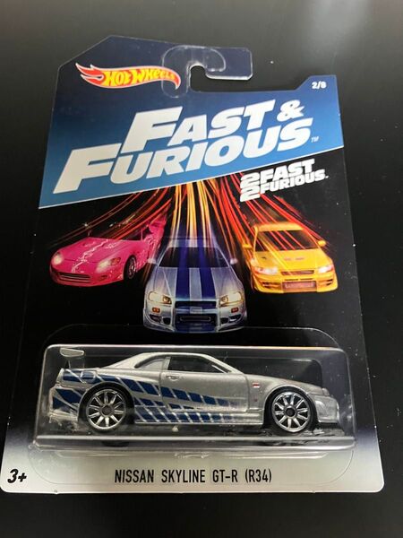 ホットウィール 日産 スカイライン GT-R R34 ワイルドスピード NISSAN SKYLINE