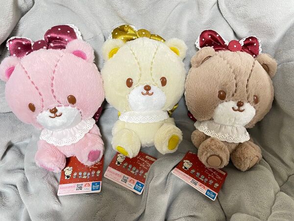 タイニーチャム ふわふわBIGぬいぐるみ ブラウン、イエロー、ピンク