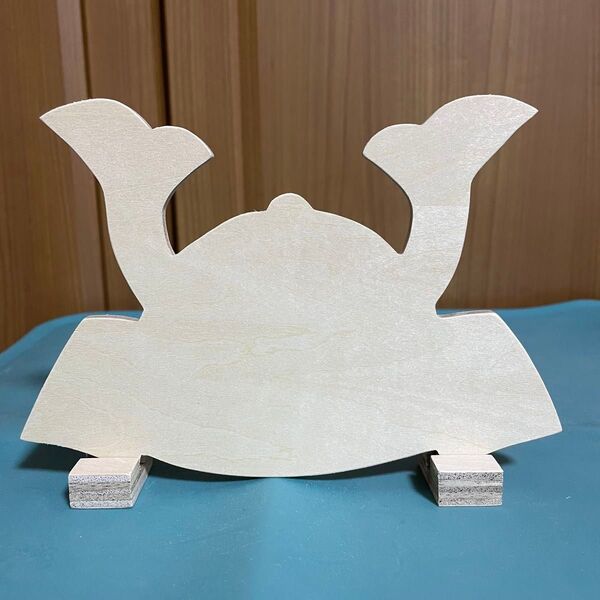 兜白木 スタンド付き ハンドメイド トールペイント♪