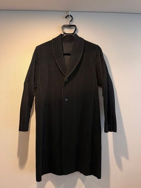 1 ISSEY MIYAKE HOMME PLISSE イッセイミヤケ チェスターコート ジャケット hp93jd213