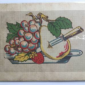 手芸図案 ■ARTBOOK_OUTLET■ 6-051 ★ 送料無料!激レア ドイツ ビンテージ 図案カード 紙刺繍で刺しゅうカード作り フルーツ メルスリー