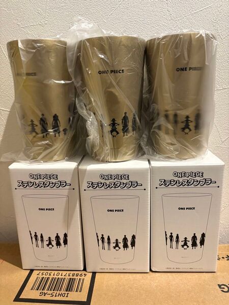【新品】3個セット ワンピース ステンレスタンブラー