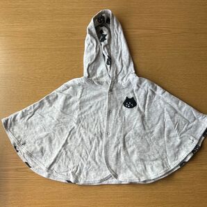 ネネット にゃー ベビー ポンチョ グレー