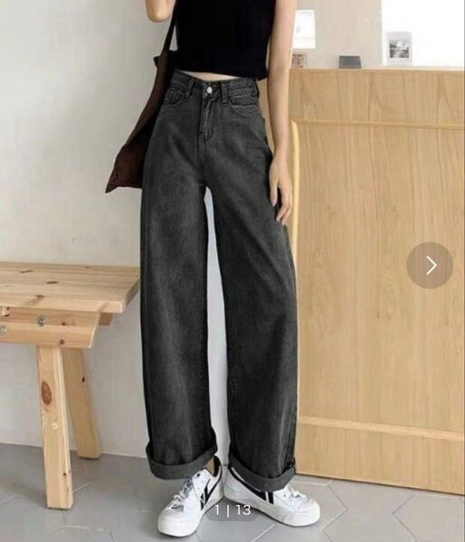 新品 デニムパンツ ジーンズ SMALL 加工デニムパンツ