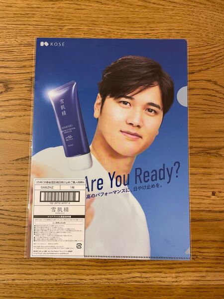 【匿名配送】レア 非売品 文房具 野球 日焼け止め KOS 雪肌精 クリアファイル
