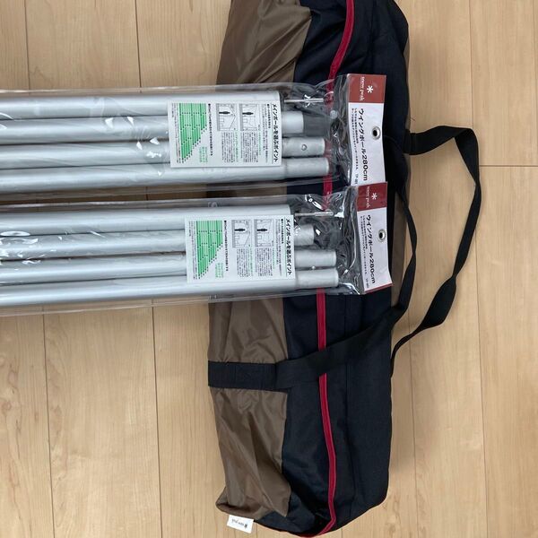 スノーピーク ヘキサエヴォ proウイングポール 280cm×2付き