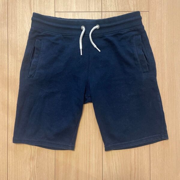 H&M ハーフパンツ ネイビー 140