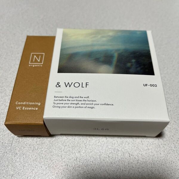 & WOLF UVセラムリキッドファンデーション UF-002 ライトベージュ コンディショニング VCエッセンス 3.5g