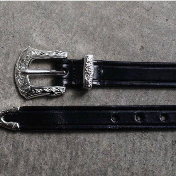 TORY LEATHER WESTERN BELT 3/4 inch 34インチ