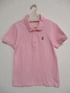 ● ミキハウス ● 可愛い半袖ポロシャツ ☆2☆ ピンク 0412