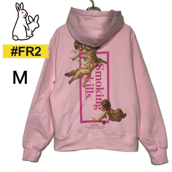 【希少デザイン】FR2☆スモーキングキルズ 絵画 天使 入手困難 パーカー 梅