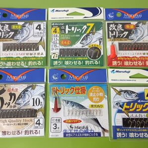 マルフジ トリックサビキ トリック仕掛け 6枚セット Marufuji c アジ サバ イワシ