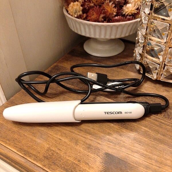 テスコム ヘアアイロン イコッテ ISC100 超軽量 小型 ホワイト 白 ストレート アイロン