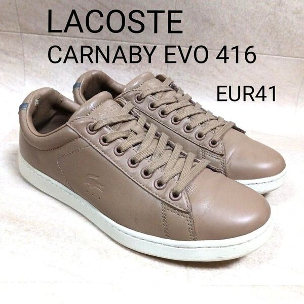 LACOSTE CARNABY EVO 416 LEATHER SNEAKER ラコステ カーナビ-エボ レザースニーカー
