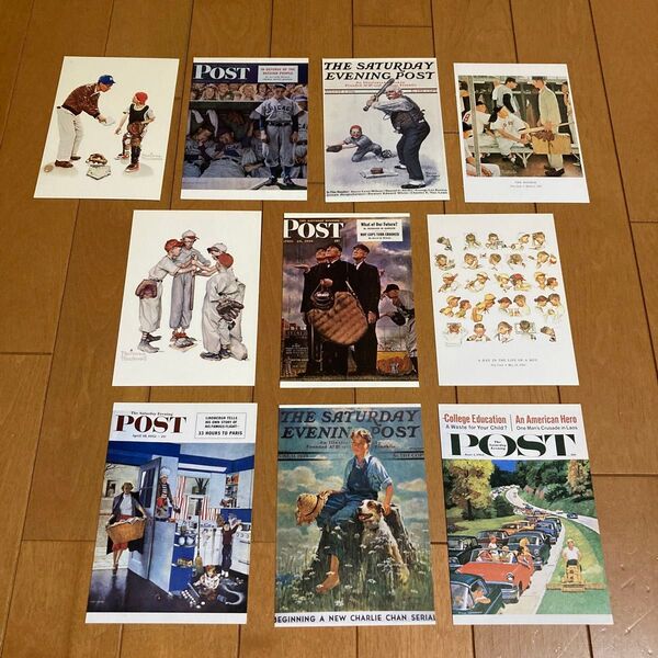 ノーマンロックウェルポストカード10枚セット Norman Rockwell