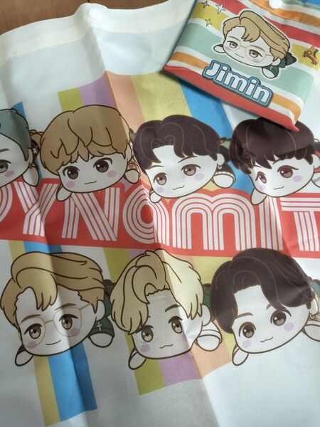 Tiny TAN ジミン BTS ☆Dynamite☆エコバッグ jimin 寝そべりモアプラス プライズ品