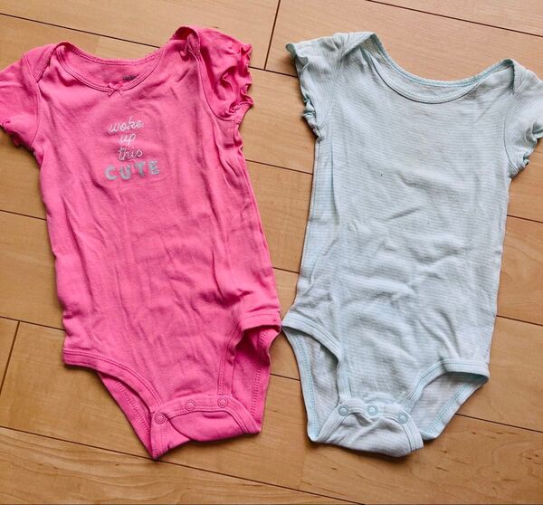 Carter's ベビー肌着 9M ピンク 水色 70
