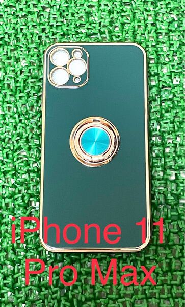 iPhone 11 Pro Max ケース TPUリング付き iphoneケース車載ケース - 022