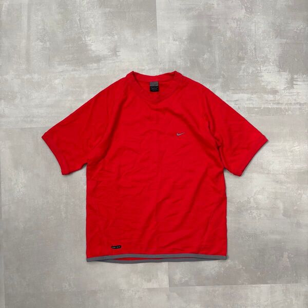 archive y2k 00s nike half sleeve sweat ナイキ 半袖 スウェット Tシャツ 刺繍ロゴ